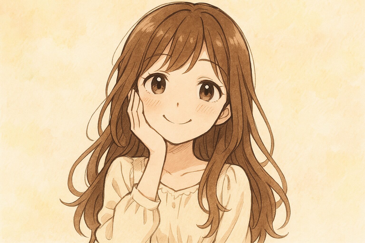 新しいファンデーションつけてる女の子